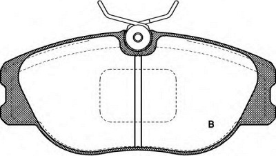 OPEN PARTS bpa030502 -  Комплект тормозных колодок, дисковый тормоз